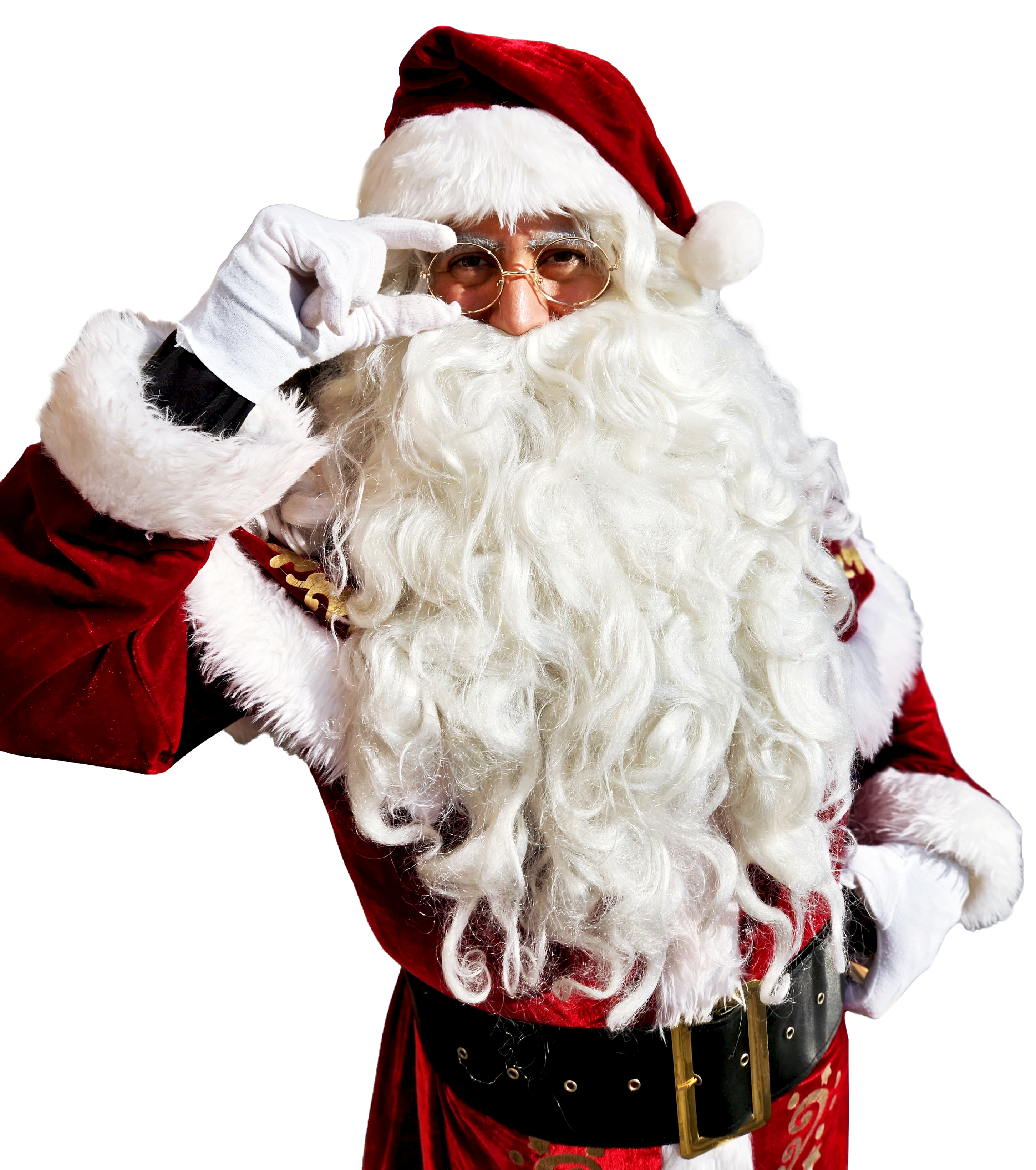 papa noel transparente